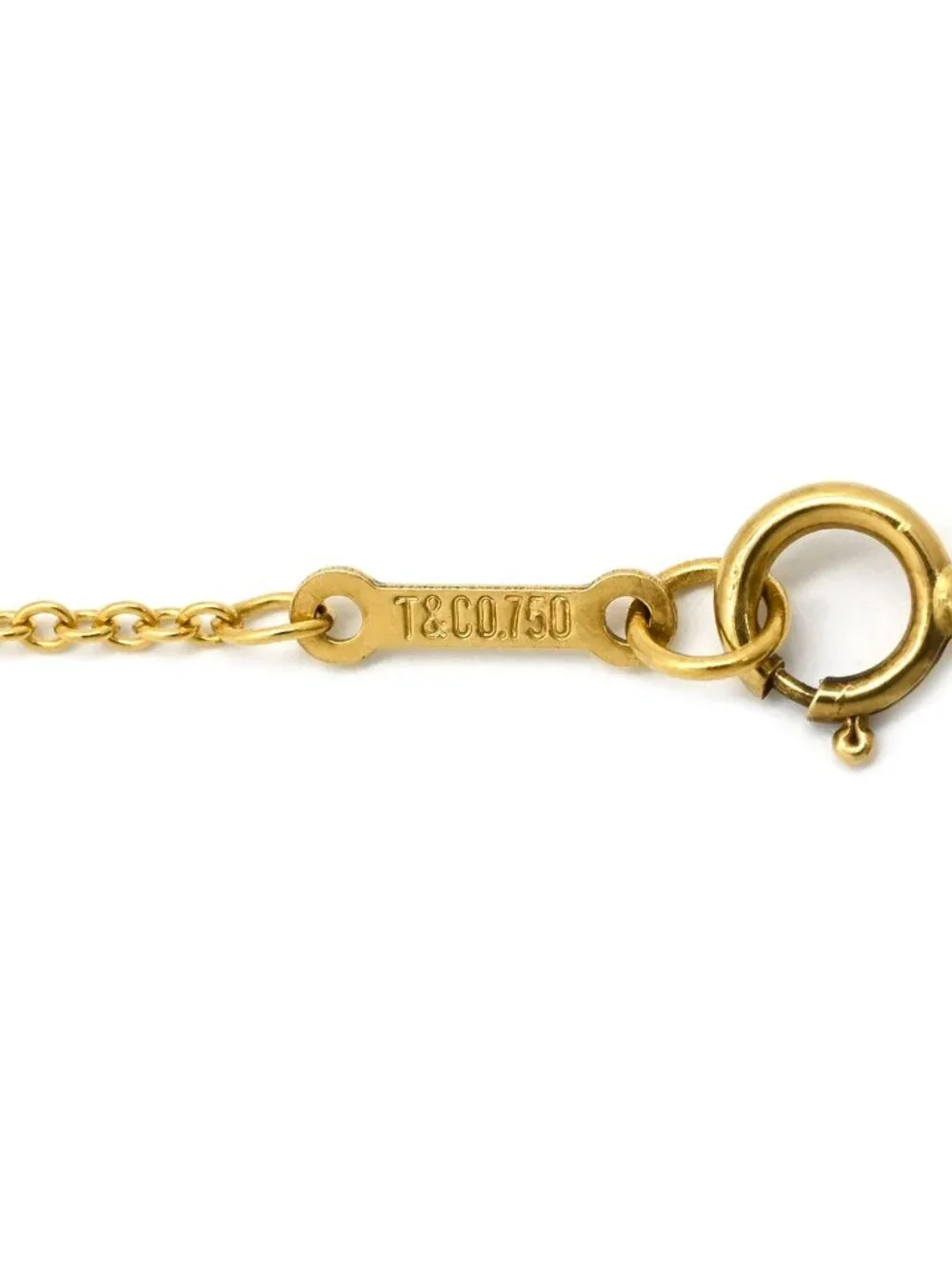 Tiffany & Co Necklace Small Cross Yellow Gold T& Elsa Peretti YG